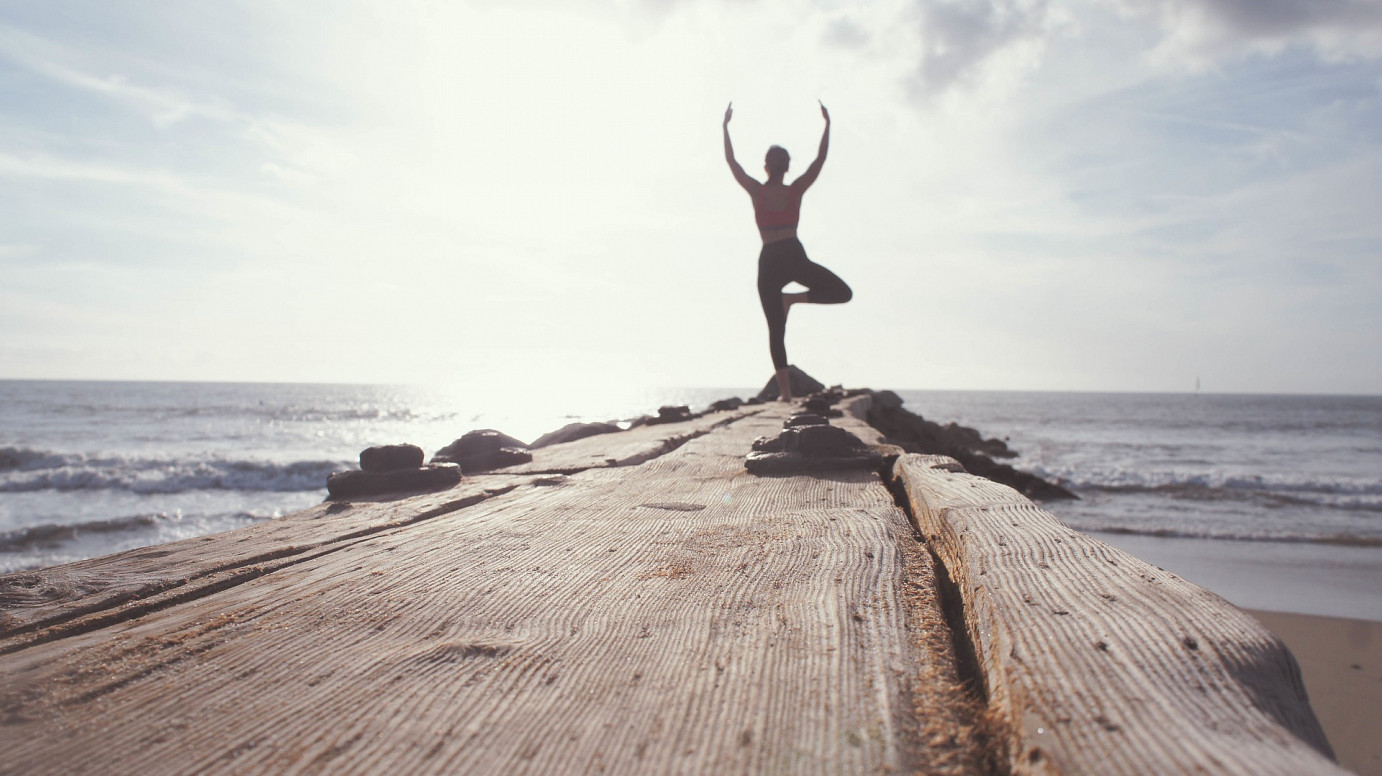 Yoga am Strand